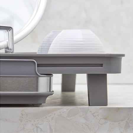 Сушилка для посуды раздвижная большая Atle серая — Smart Solutions детальная картинка 