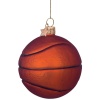 Новогоднее украшение из стекла Vondels "Баскетболный мяч" basketball 9см детальная картинка 