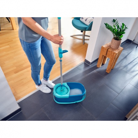 Комплект для уборки Clean Twist Ergo Disc Mop ведро 6л с отжимом и моп детальная картинка 