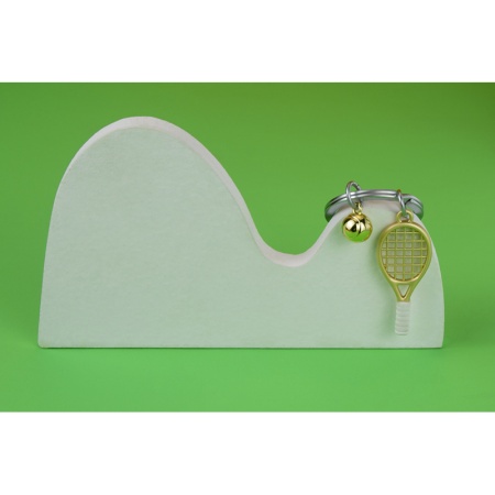 Брелок для ключей "Теннисная ракетка и мяч" детальная картинка 