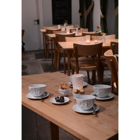 Чашка с блюдцем 200мл Tassen Happy белая детальная картинка 