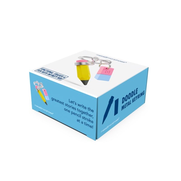 Фото Брелок для ключей "Карандаш и ластик"