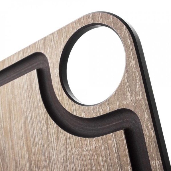 Фото Доска разделочная 33x23см с желобом NATURAL Arcos