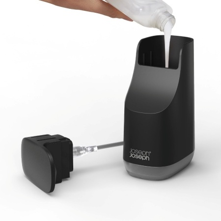 Диспенсер для мыла Slim Compact черный - 70602 Joseph Joseph детальная картинка 