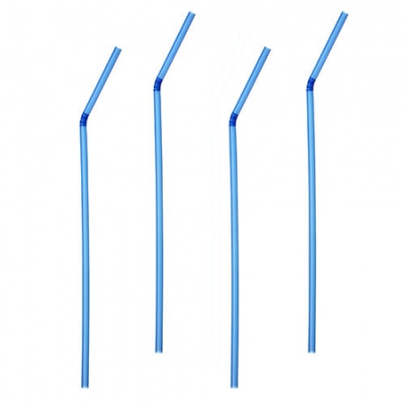 Соломка 0.5x24см ГИБКАЯ СИНЯЯ, 250шт детальная картинка 