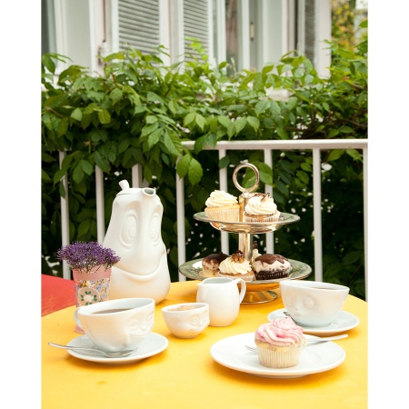 Чашка с блюдцем 200мл Tassen Kissing белая детальная картинка 