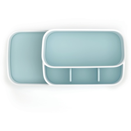 Органайзер для ванной комнаты EasyStore бело-голубой - 70504 Joseph Joseph детальная картинка 