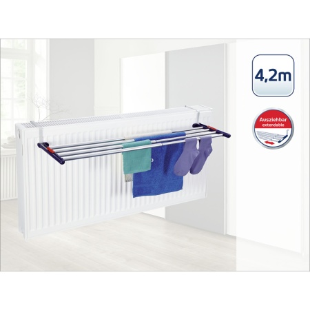 Сушилка для белья подвесная Quartett Duo 55-105см ширина 23см детальная картинка 