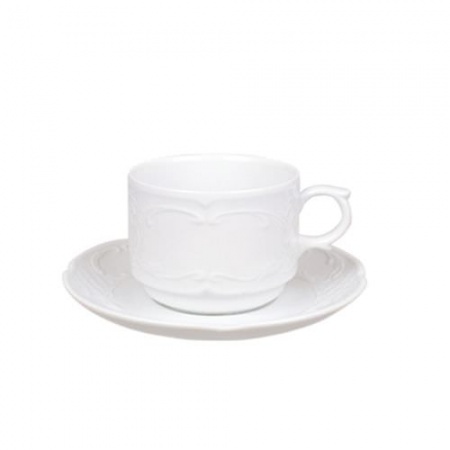 Чашка с блюдцем 120мл FLORA детальная картинка 