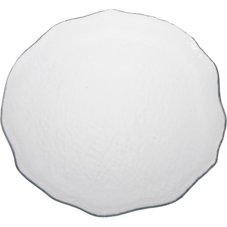 Блюдо стеклянное 32.5см Amorf прозрачное детальная картинка 