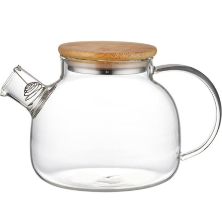 Чайник стеклянный с металлическим ситом 900мл P.L. Proff Cuisine детальная картинка 