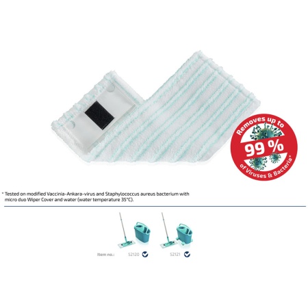 Сменная насадка для швабры Clean Twist Ergo M 33см micro duo тряпка для всех типов полов детальная картинка 