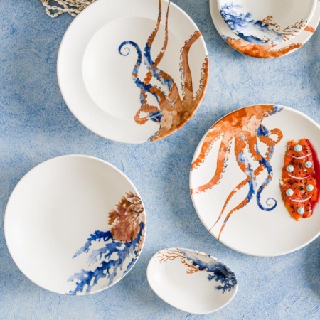 Тарелка глубокая Ø23см 1000мл AQUELIS 3 Bloom детальная картинка 