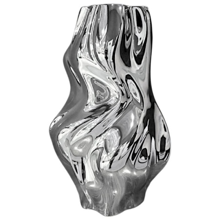 Ваза 32см Flame Silver детальная картинка 