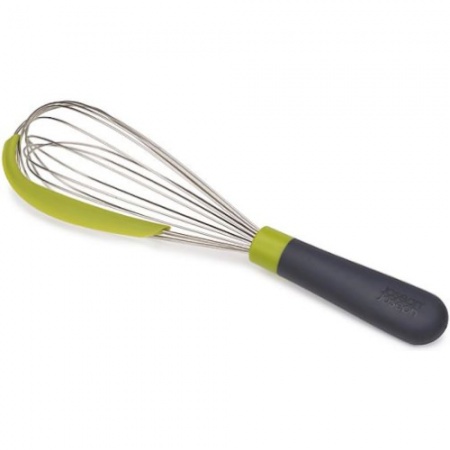 Венчик со скребком 2-в-1 Whiskle серо-зеленый - 10159 Joseph Joseph детальная картинка 