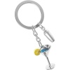 Брелок для ключей "Коктейль и шейкер" детальная картинка 