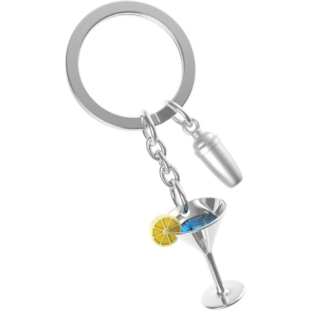 Брелок для ключей "Коктейль и шейкер" детальная картинка 