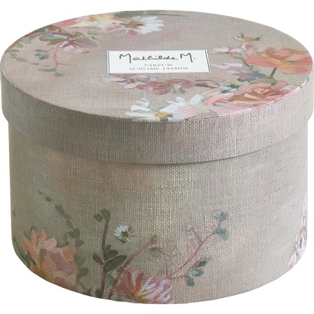 Подарочный набор аромасвеча + роза из мыла Carnets d'Artistes - Sublime Jasmin - Великолепный жасмин детальная картинка 