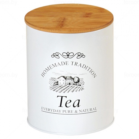 Емкость для чая Ø11x(h)13.5см c надписью "Tea" детальная картинка 