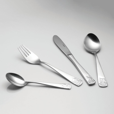 Набор столовых приборов Kids all satin - 4 предмета детальная картинка 