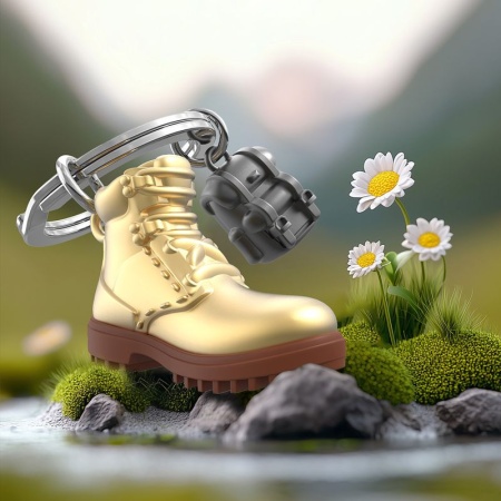 Брелок для ключей "Походные ботинки" детальная картинка 