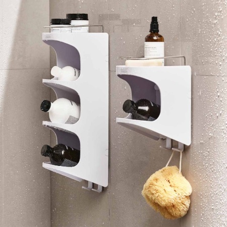 Полка для душа Capsule 2 яруса, белая - 70563 Joseph Joseph детальная картинка 