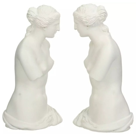 Набор держателей для книг "Венера" 23.4x12.5x26.3см белый детальная картинка 