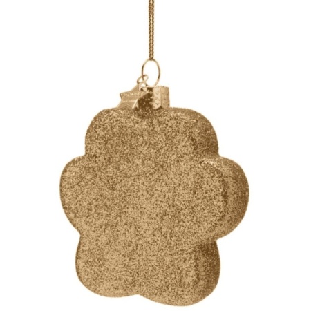 Новогоднее украшение из стекла Vondels "Собачья лапа" 7см детальная картинка 