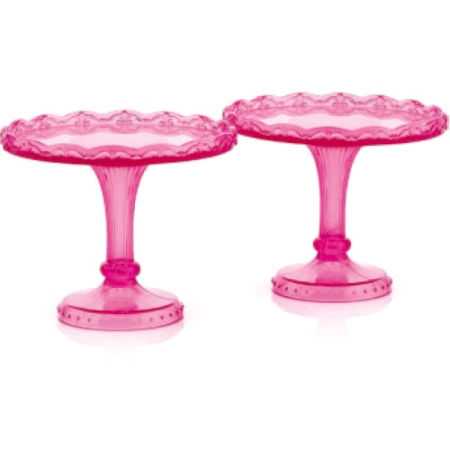 Подставка для торта Ø10x8см Sweetable фуксия, 2шт детальная картинка 