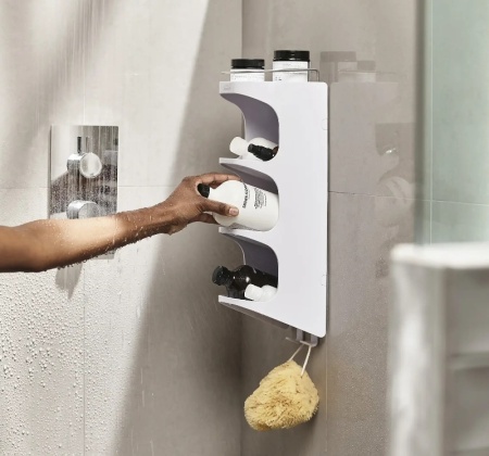 Полка для душа Capsule 4 яруса, белая - 70564 Joseph Joseph детальная картинка 