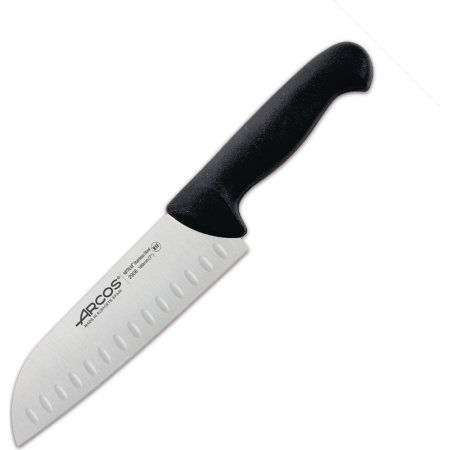 Нож сантоку 18см 2900 черный детальная картинка 