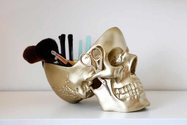 Органайзер для мелочей Skull золотой детальная картинка 