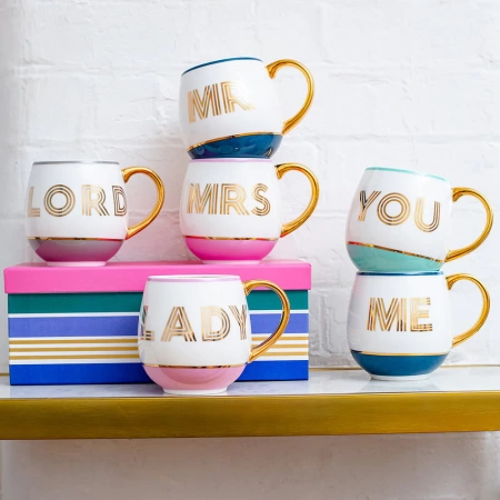 Набор из 2 кружек Library «Mr & Mrs» детальная картинка 
