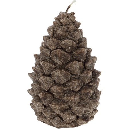 Свеча фигурная Шишка коричневая малая 90г детальная картинка 