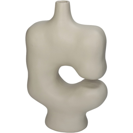 Ваза для цветов Irregular 19x8.8x29.5см слоновая кость детальная картинка 