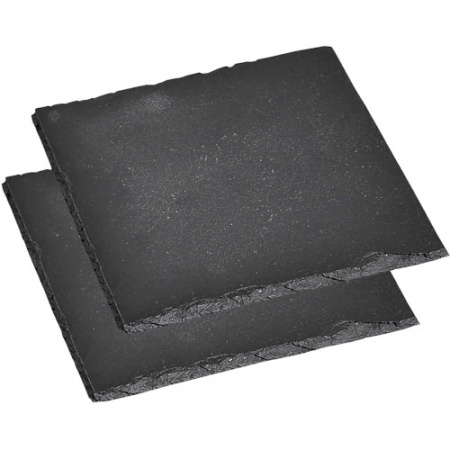 Подставка для посуды 20х20см сланец Kesper, набор из 2шт детальная картинка 