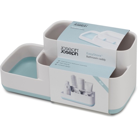 Органайзер для ванной комнаты EasyStore бело-голубой - 70504 Joseph Joseph детальная картинка 