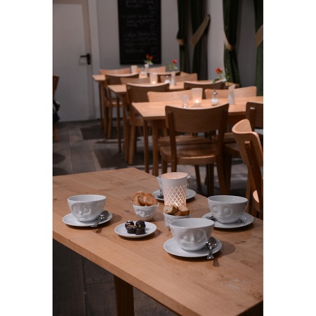 Чашка с блюдцем 200мл Tassen Oh please белая детальная картинка 