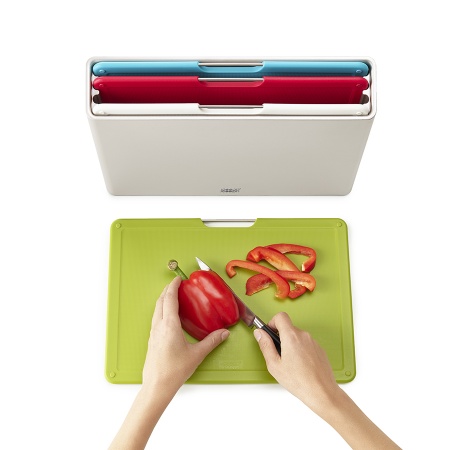 Набор разделочных досок 34x24см Folio Large серебристый - 60185 Joseph Joseph детальная картинка 