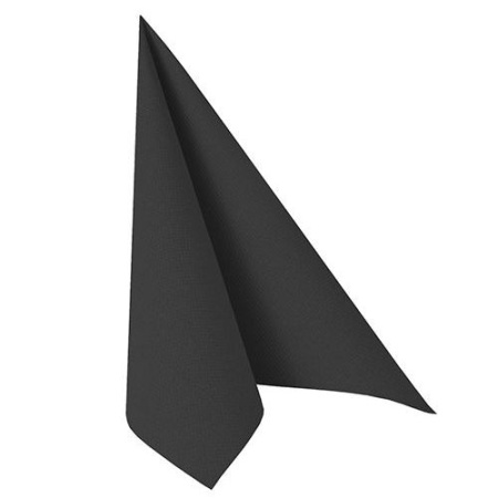 Салфетка 1/4 33x33см ROYAL Collection черная, 50шт детальная картинка 