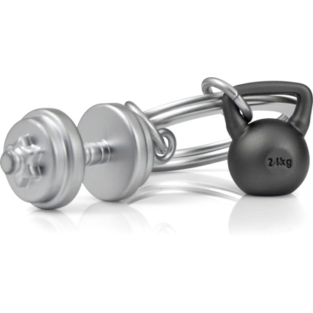 Брелок для ключей "Гантель и гиря" детальная картинка 