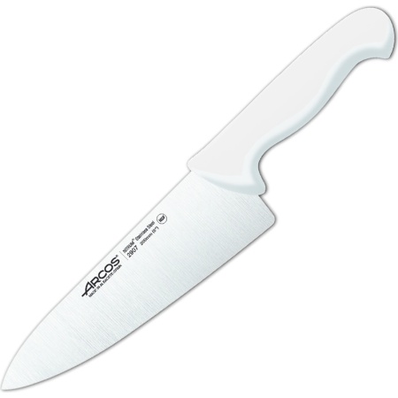 Нож поварской 20см шеф-нож широкий 2900 белый детальная картинка 
