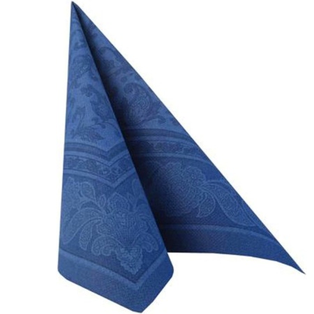 Салфетка 40x40см ROYAL Collection Ornaments темно-синяя, 50шт детальная картинка 