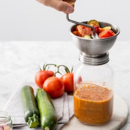 Банка с ручной мельницей для приготовления соуса Kilner детальная картинка 