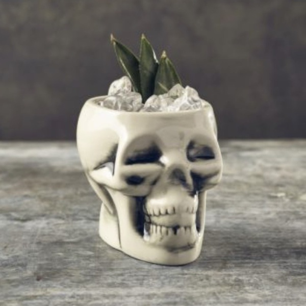 Коктейльный стакан "Тики" Череп 400мл White Skull Tiki детальная картинка 