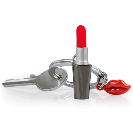 Брелок для ключей "Красная помада и губы" детальная картинка 