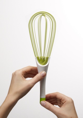Складной венчик-мешалка Twist Whisk бело-зеленый - 20071 Joseph Joseph детальная картинка 