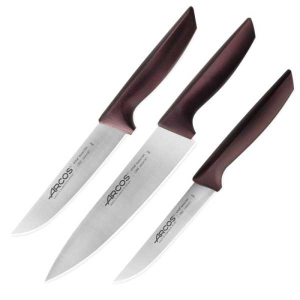 Фото Набор кухонных ножей METALICA RED, 3шт – Arcos