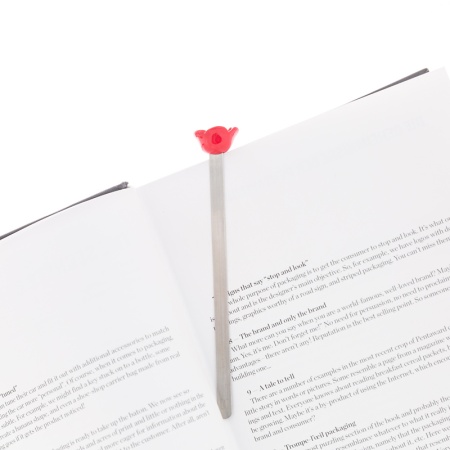 Закладка для книг "Красная роза" детальная картинка 