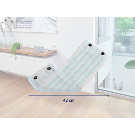 Сменная насадка для швабры Clean Twist XL 42см micro duo тряпка для всех типов полов детальная картинка 